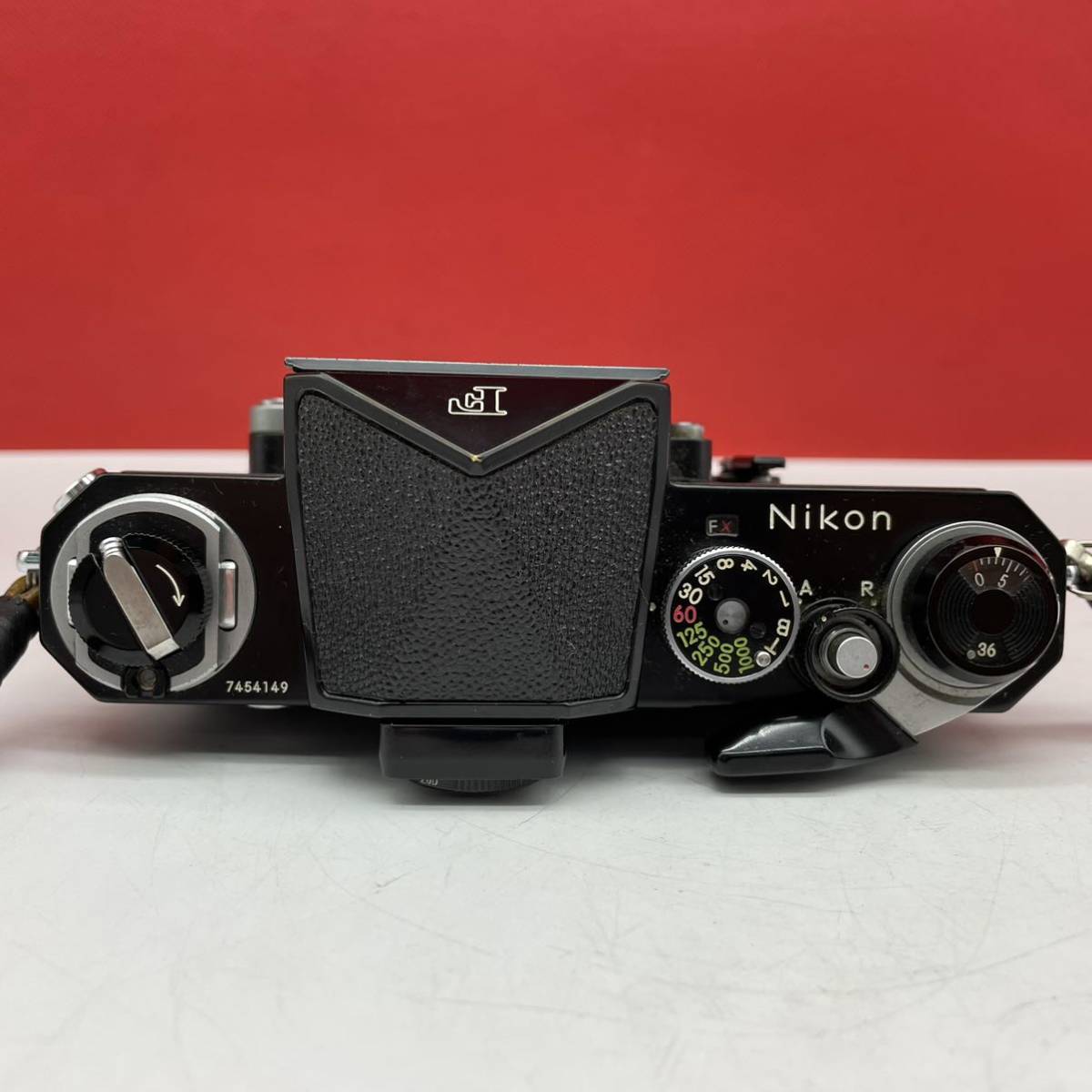 □ Nikon F アイレベル フィルムカメラ 一眼レフカメラ ボディ ブラック シャッターOK ニコン_画像5
