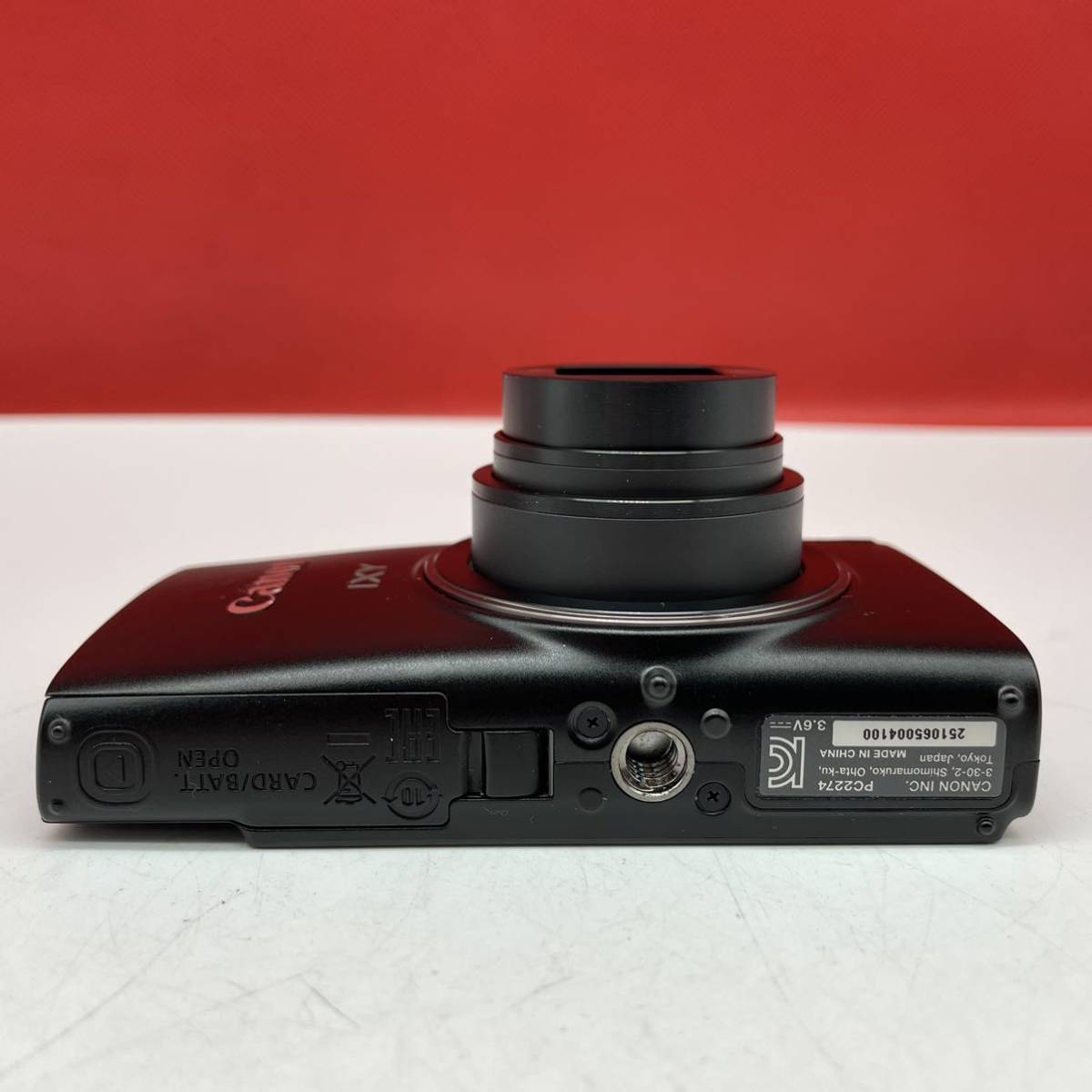 □ Canon IXY 650コンパクトデジタルカメラ ブラック 動作確認済 シャッター、フラッシュOK バッテリー 充電器 キャノン_画像7