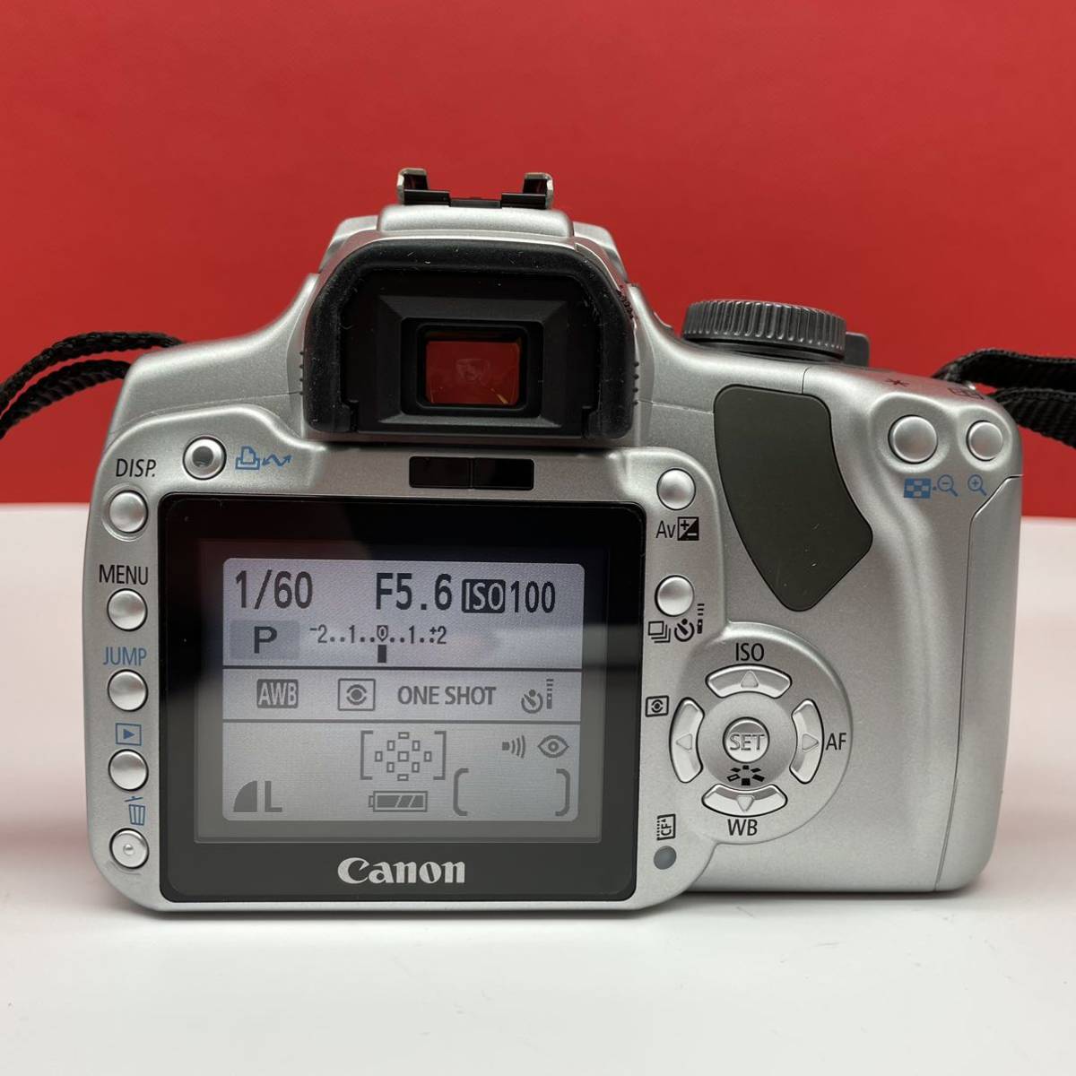 □ Canon EOS Kiss Digital X キット デジタル一眼レフカメラ EF-S 18-55mm F3.5-5.6 II USM 動作確認済 バッテリー 充電器 キャノン_画像3