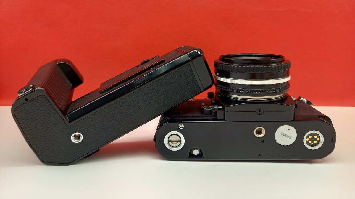 ■ Nikon FA ボディ Ai-s Nikkor 50mm F1.8 レンズ MD-15 動作確認済 シャッター、露出計OK フィルム一眼レフカメラ 付属品 ニコン_画像5