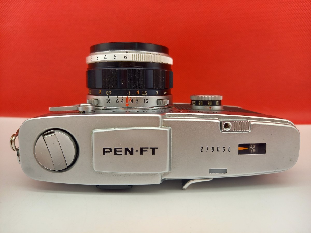 ■ OLYMPUS PEN F PEN-FT 一眼レフ フィルムカメラ F.Zuiko Auto-s F1.8 38mm レンズ 動作確認済 露出計、シャッターOK オリンパス_画像5