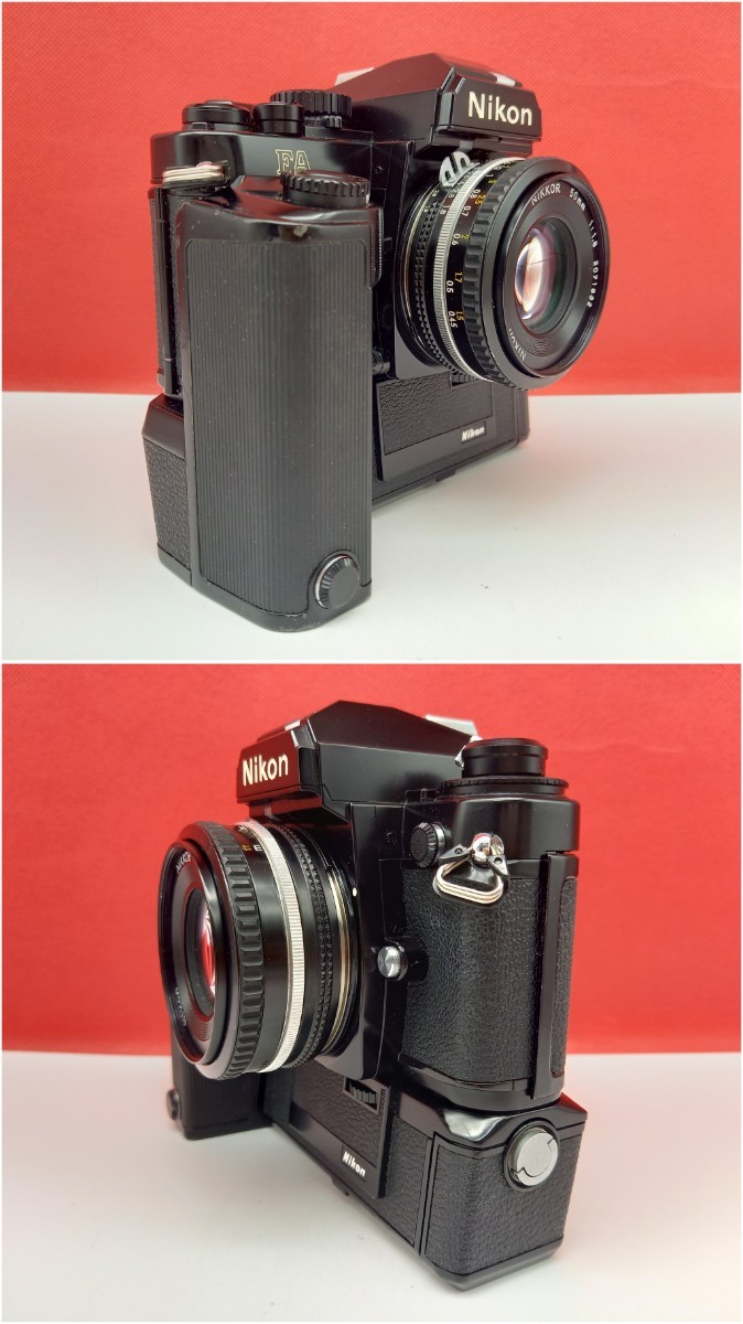 ■ Nikon FA ボディ Ai-s Nikkor 50mm F1.8 レンズ MD-15 動作確認済 シャッター、露出計OK フィルム一眼レフカメラ 付属品 ニコン_画像2
