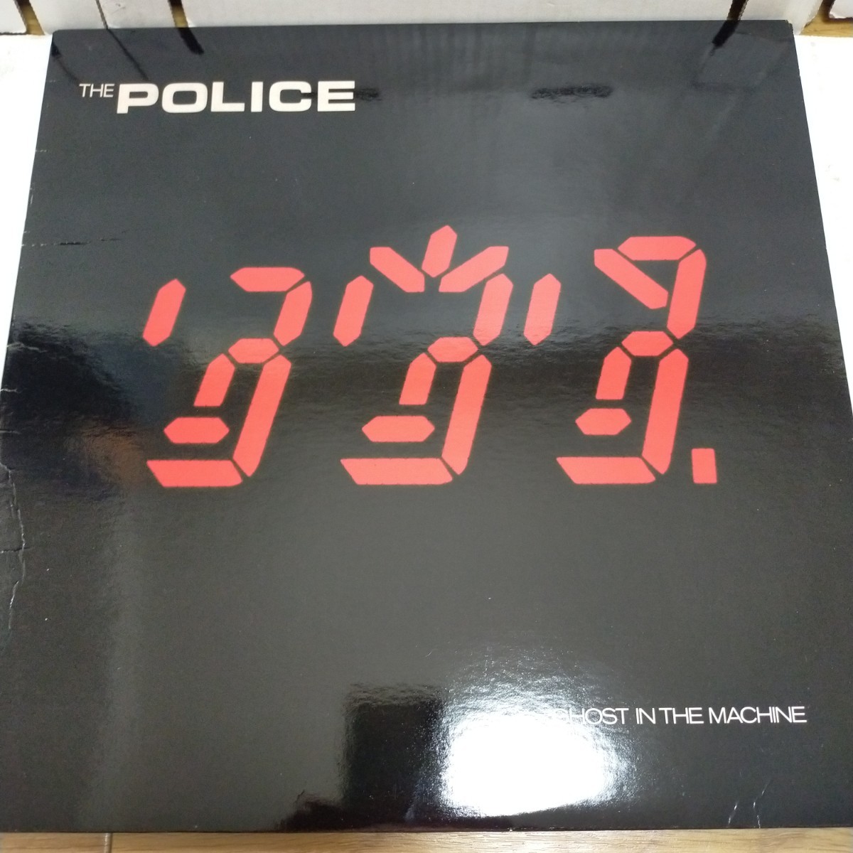 US ORG盤LP/THE POLICE ポリス/GHOST IN THE MACHINE/A＆M SP-3730 US ORIGINAL テカりJKT仕様/両面にSTERLING刻印有/STING スティング_画像1