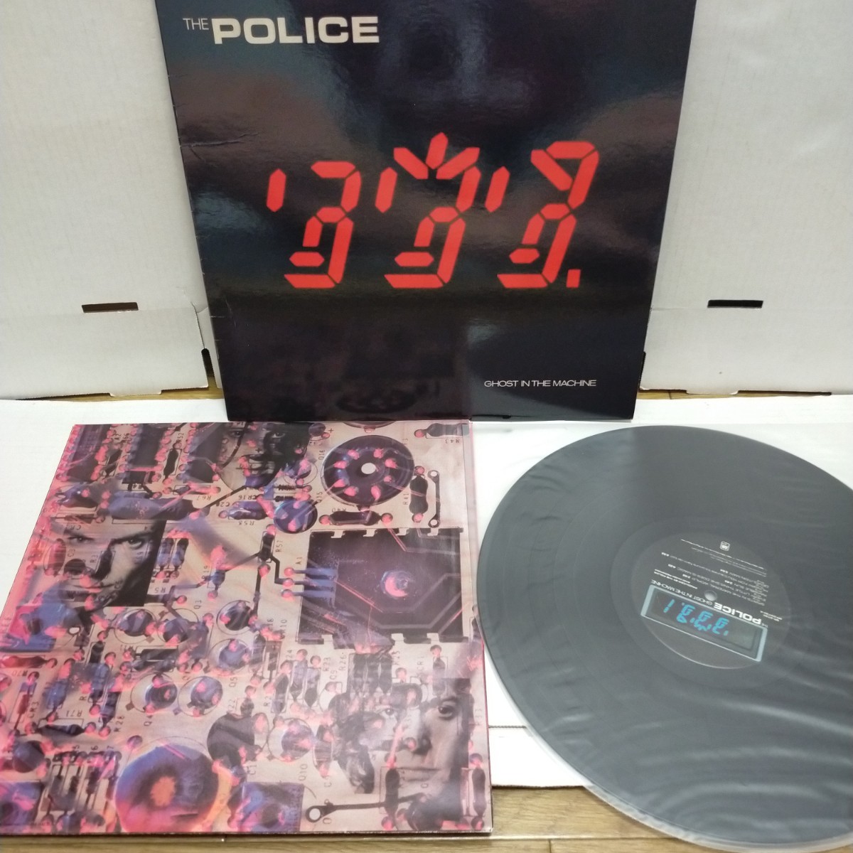 US ORG盤LP/THE POLICE ポリス/GHOST IN THE MACHINE/A＆M SP-3730 US ORIGINAL テカりJKT仕様/両面にSTERLING刻印有/STING スティング_画像7