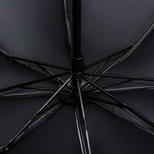 オフホワイト 折りたたみ傘 晴雨兼用 UVカット 完全遮光 紫外線 日傘 雨傘_画像3