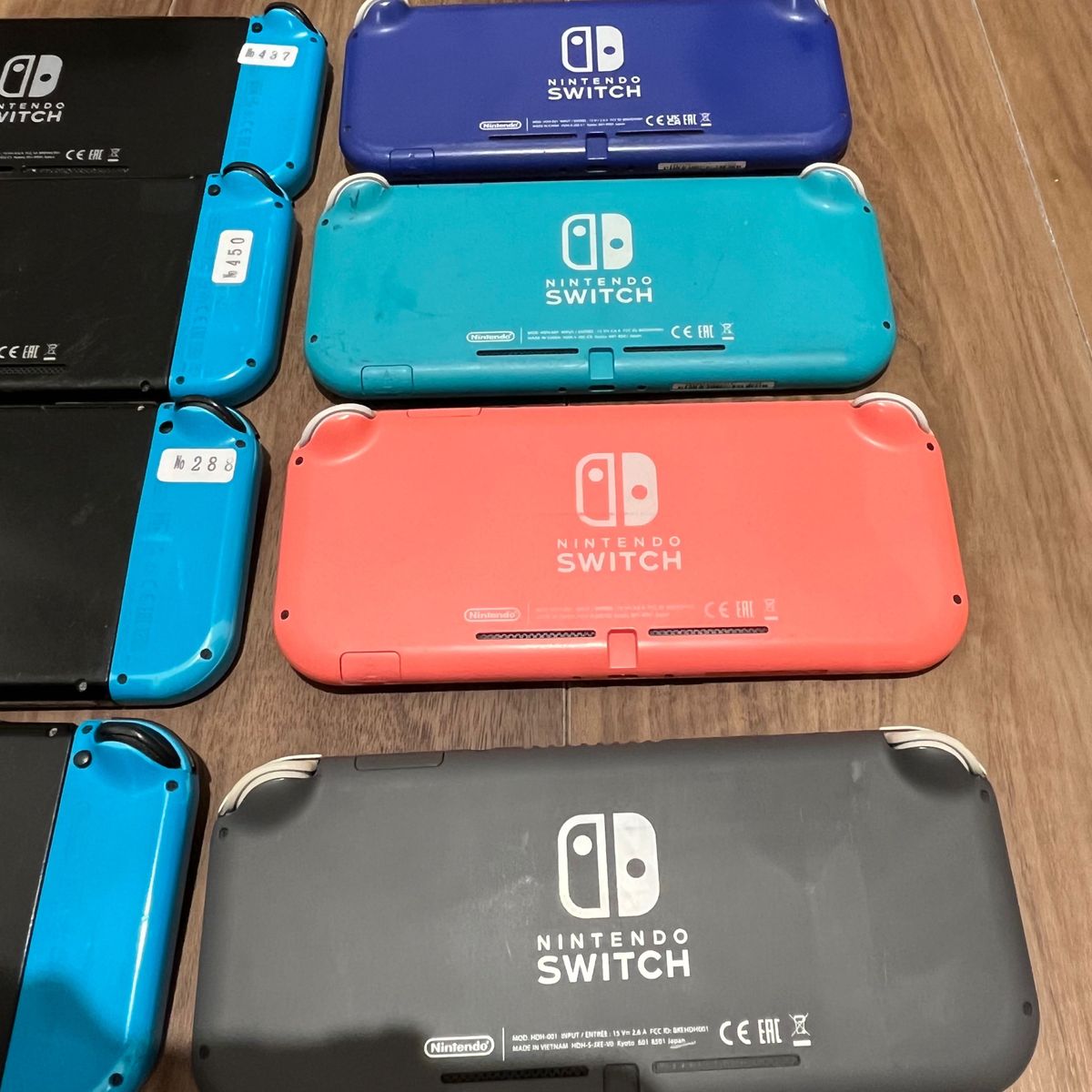 ☆Switchジャンクセット☆スイッチ4台ライト2台☆修理前提☆送料込☆-