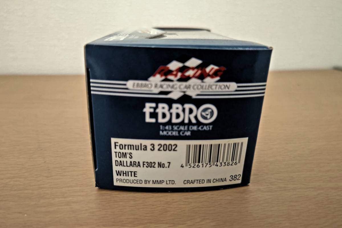 【EBBRO】Formula3 2002 TOM'S DALLARA F302の画像2