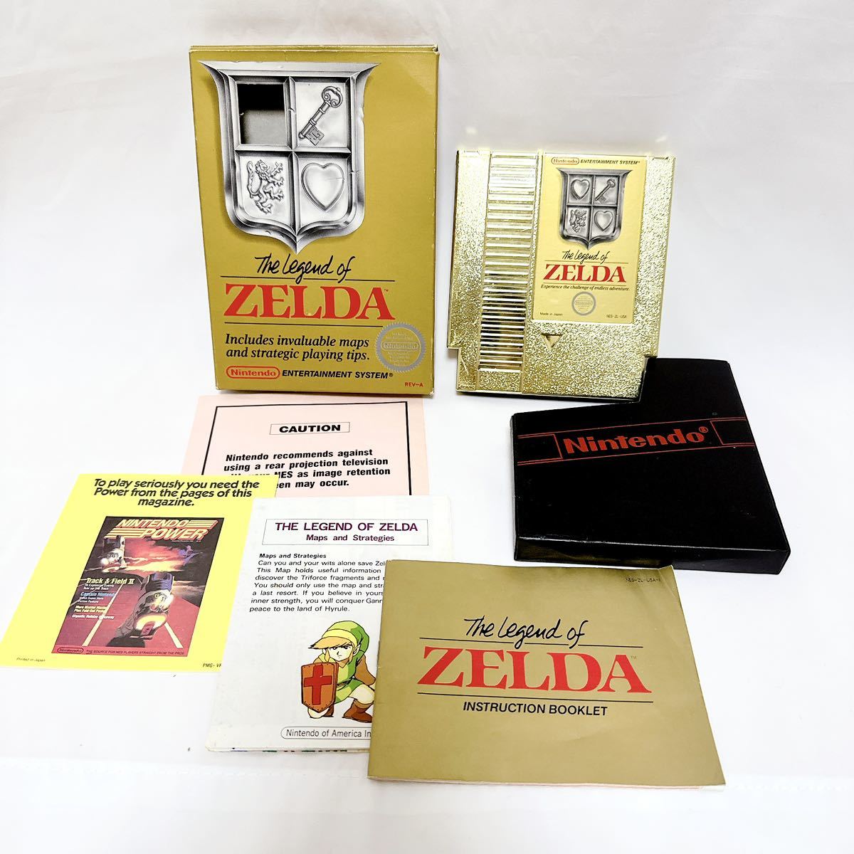 Nintendo 海外版 The Legend of ZELDA ゼルダの伝説 NES ファミコン ソフト 1987年 ゲーム FC  ENTERTAINMENT SYSTEM 任天堂 美品