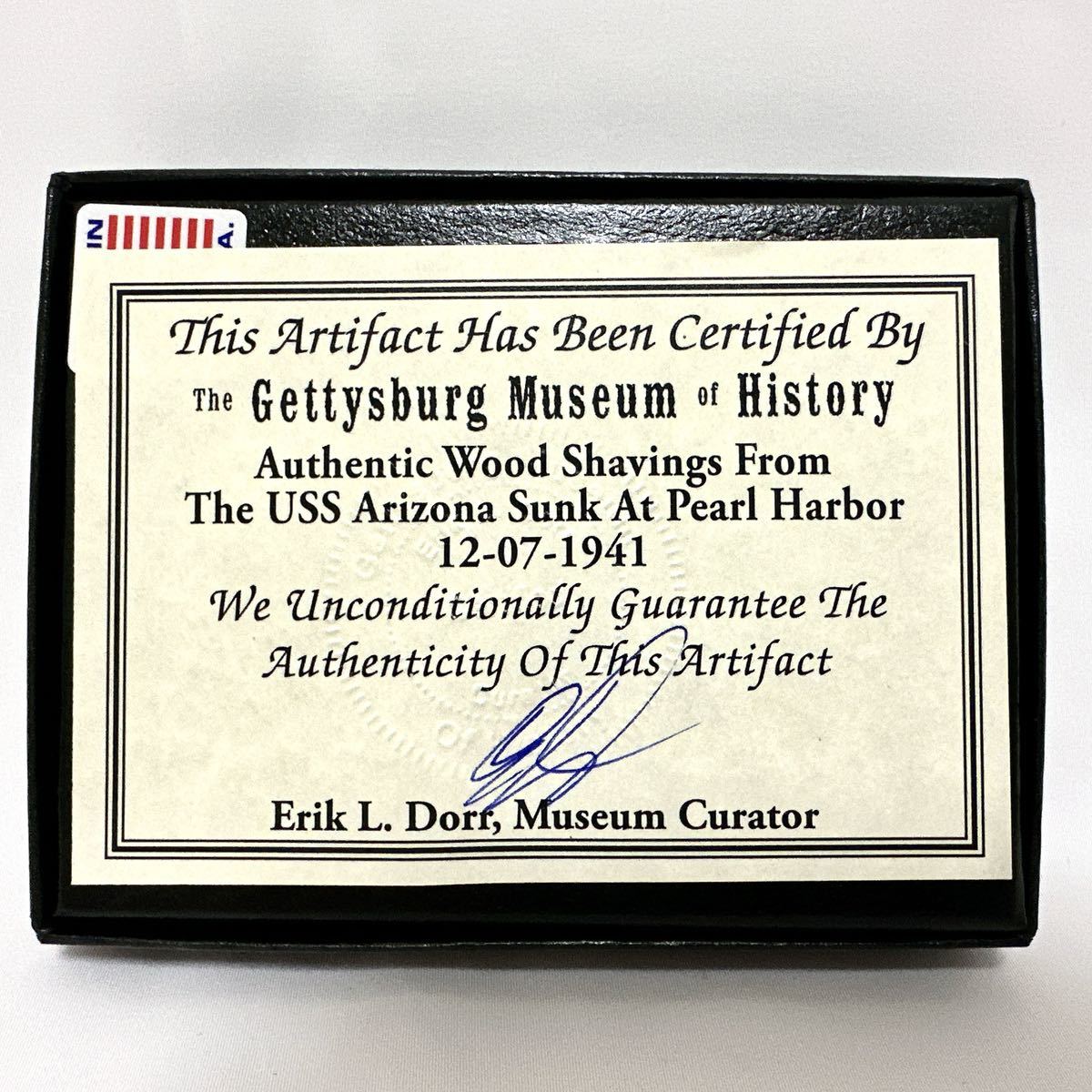 米戦艦 アリゾナ 実物甲板材破片 真珠湾攻撃 記念品 WW2 第ニ次 米戦艦 アリゾナ 実物甲板材破片 真珠湾攻撃 記念品 WW2 第ニ次