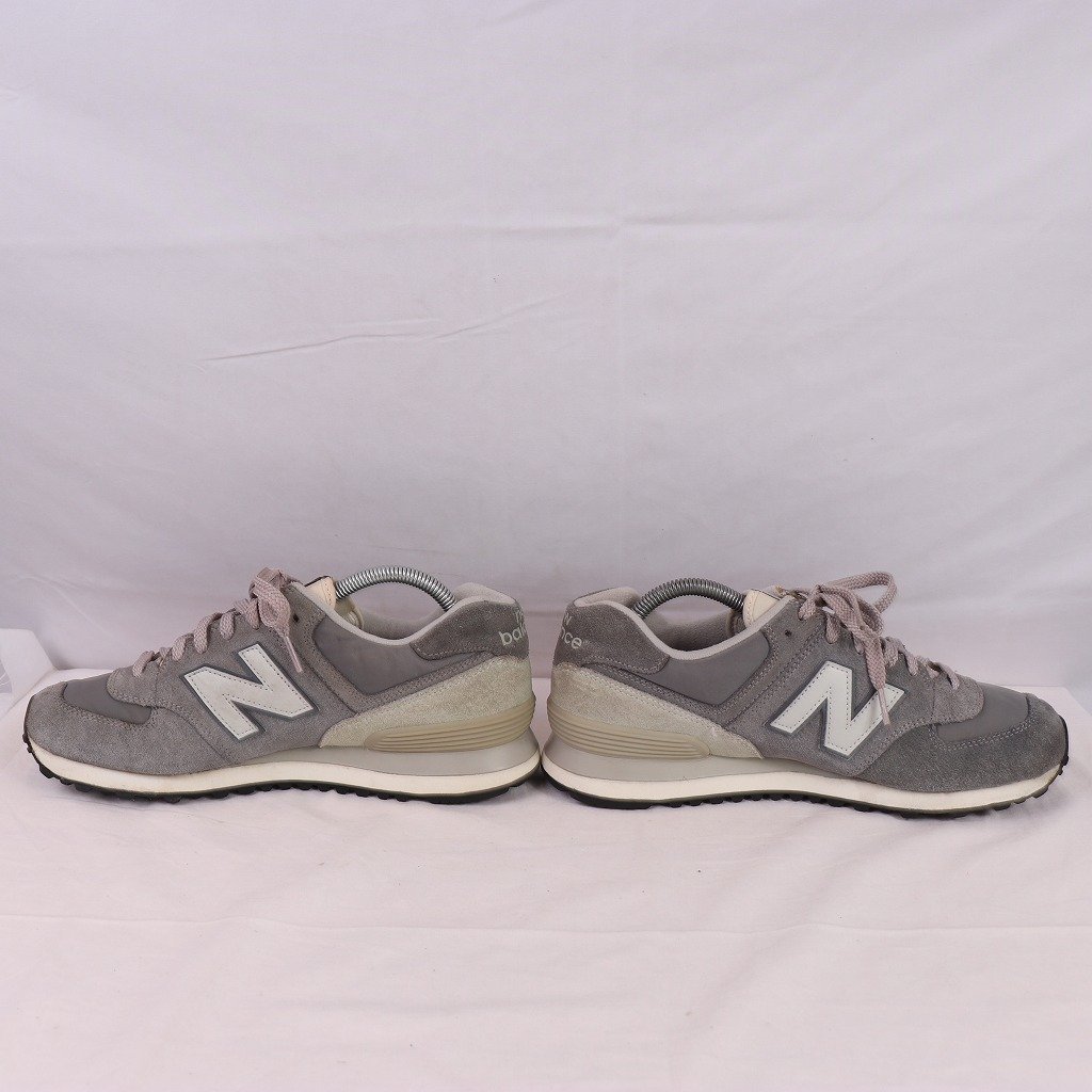 574 ニューバランス 27.0cm/new balance グレー 灰色 白 中古 古着 スニーカー メンズ yy8159_画像5