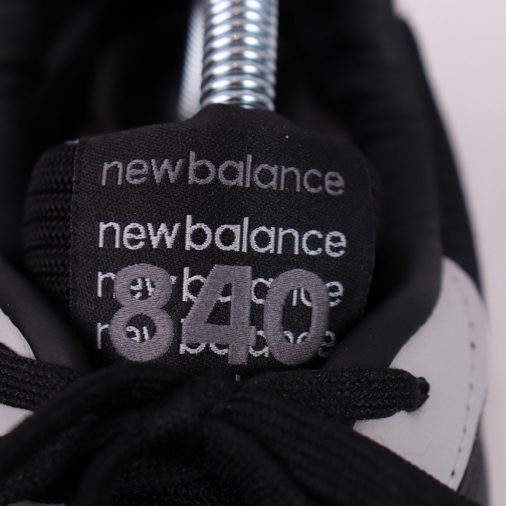 840 ニューバランス 27.0cm/new balance 黒 ブラック 白 ホワイト 灰 グレー 中古 古着 メンズスニーカー yy2362_画像8