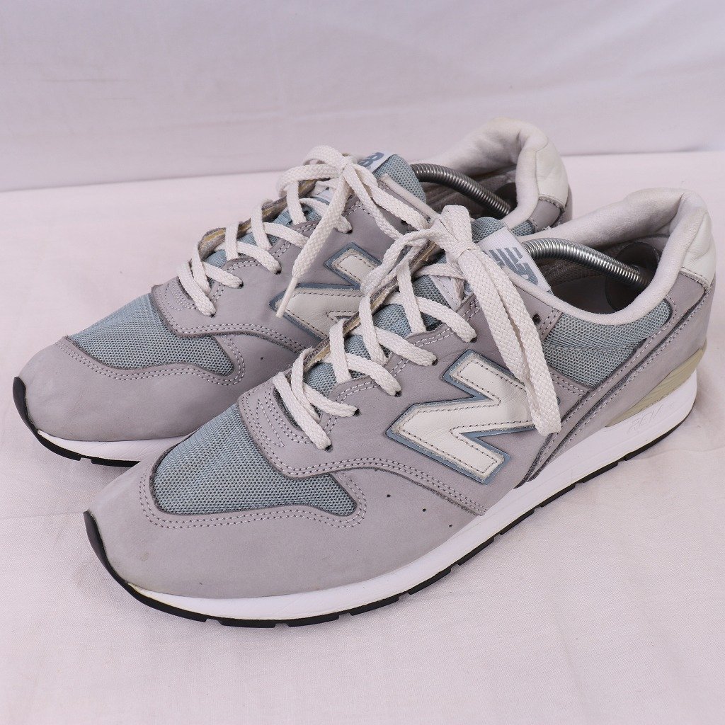 996 ニューバランス 30.0cm/new balance グレー ブルーグレー 白 中古 古着 スニーカー メンズ yy8251_画像1