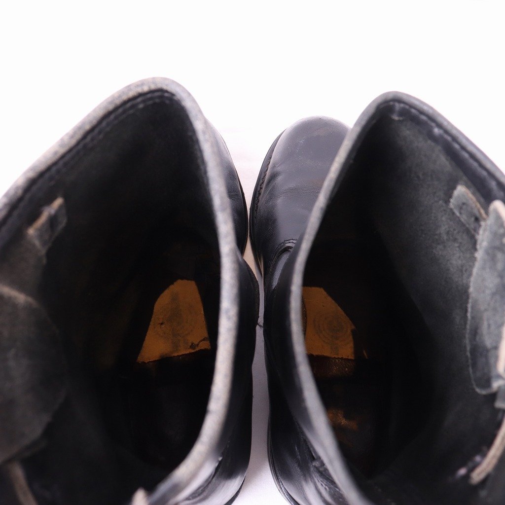 USA製 WALKER エンジニア ブーツ US 9 EE 27.0cm-27.5cm 位 スチールトゥ 米国製 ヴィンテージ 黒 ブラック ブーツ メンズ 中古 eb1102_画像10