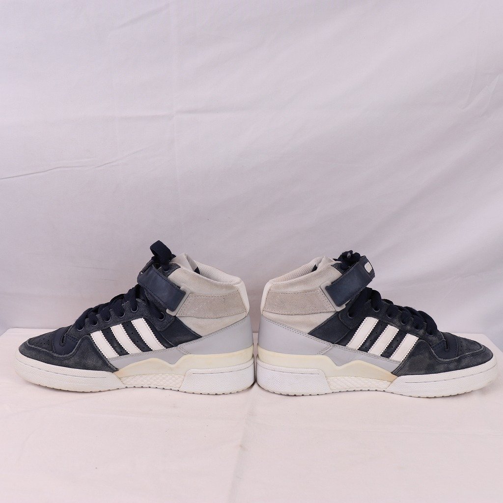 FORUM MID RS XL 25.5cm/adidas フォーラムミッドRS XL アディダス スニーカー 紺 ネイビー グレー 白 中古 古着 メンズ ad4624_画像6