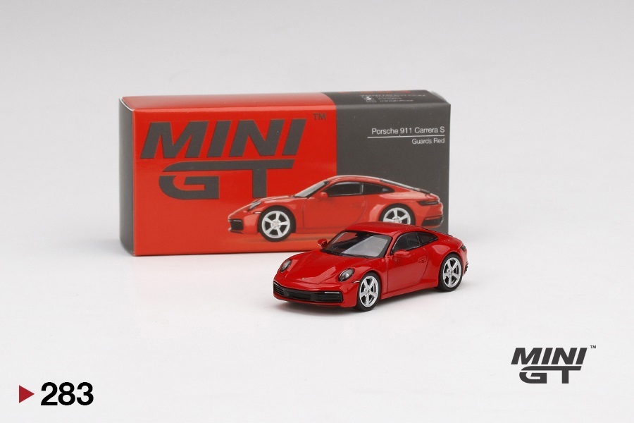 1/64 MINI-GT MGT00283-L ポルシェ 911 (992) カレラ S ガーズレッド 左ハンドル Porsche Carrera S Guards Red トゥルースケール ミニGT_画像2