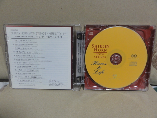 【 シャーリー・ホーン SHIRLEY HORN　ヒアズ・トゥ・ライフ SACD ハイブリット 輸入盤 】_画像3