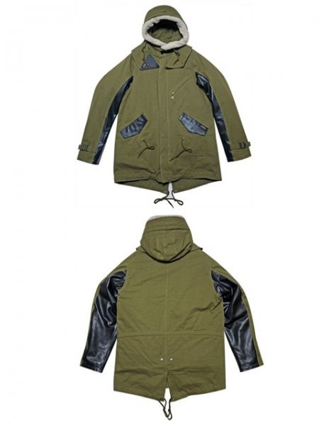 送料0 訳アリ半額! Vin&Age ヴィンアンドエイジ BIKERS MODS COAT バイカーズ モッズコート VTJ6-KHAKI-42 (XL) /バイカー / 防寒 / 極暖_出品カラー