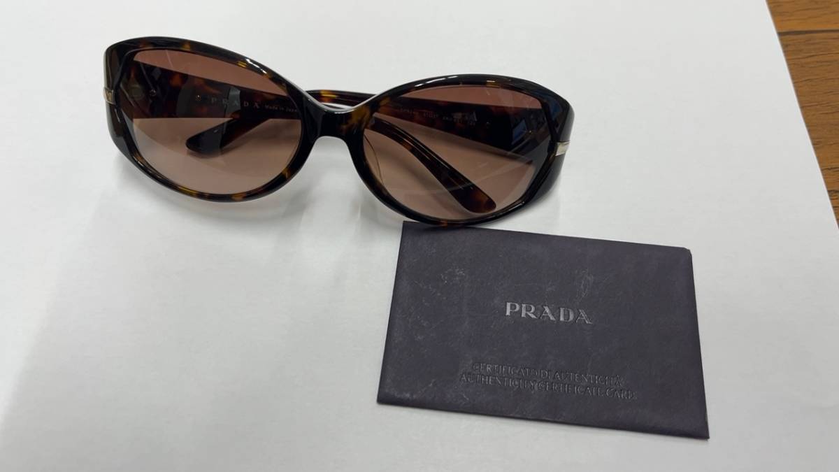 注目の 3891 PRADA プラダ サングラス べっこう柄 ブラウン系 2AU-6S1