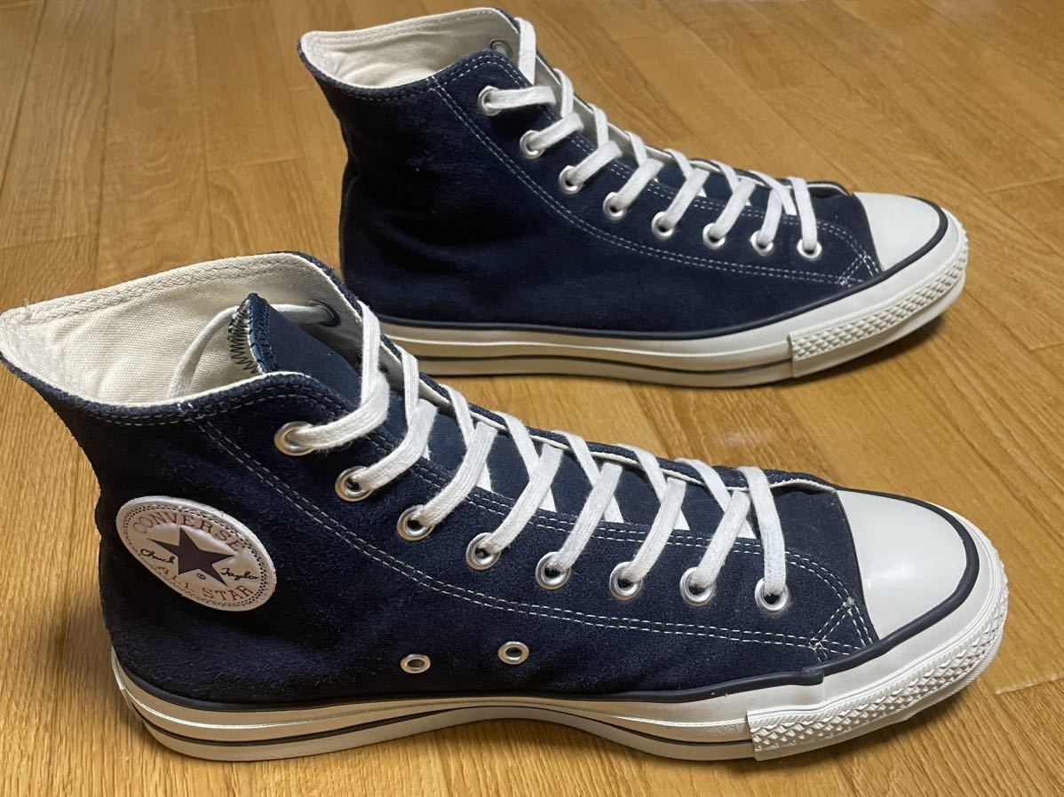 廃盤 希少 CONVERSE ALL STAR J HI ネイビー スエード US8.5 27.0㎝ コンバース オールスター 日本製 / CT70 addict チャックテイラー_画像4