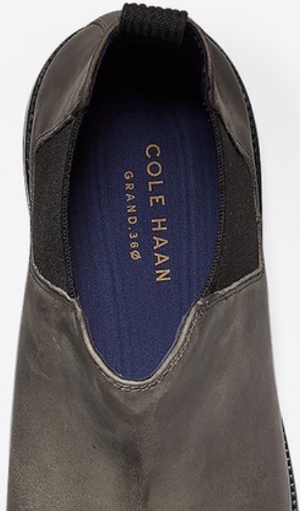 Cole Haan 25.5cm チェルシー ミッドナイト グレー 防水 ウォータープルーフ ブーツ サイドゴア ビジネス レザー スーツ スニーカー XXX161_画像7