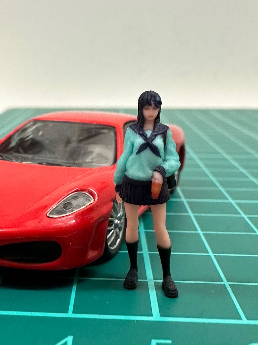 1/64 オーシャンコスモス　ミニチュアイメージ　フィギュア　リアルフィギュア　完成品　女子高生　JK ミニカーに　ジオラマに　