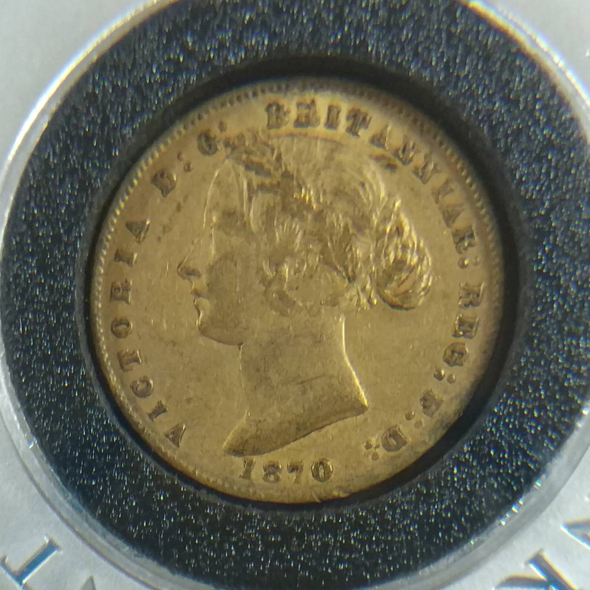1870年 １ソブリン金貨 オーストラリア 【希少】ビクトリア ヴィクトリア英国イギリスの画像2