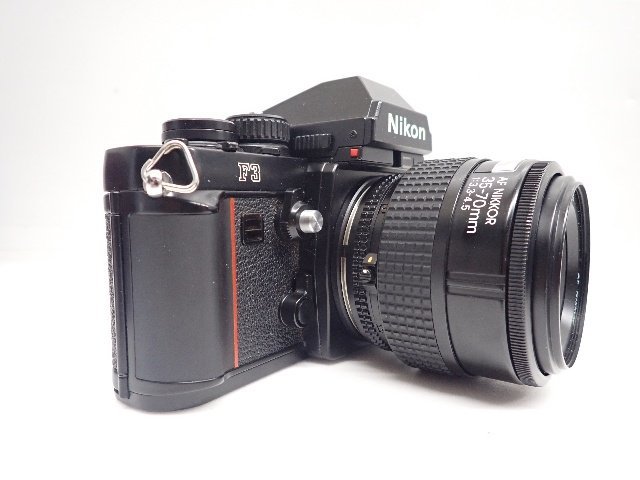 Nikon F3 アイレベル + AF NIKKOR 35-70mm F3.3-4.5 + Zoom-NIKKOR 80-200mm F4 レンズ ニコン フィルム一眼レフカメラ ∩ 6C26A-1_画像2