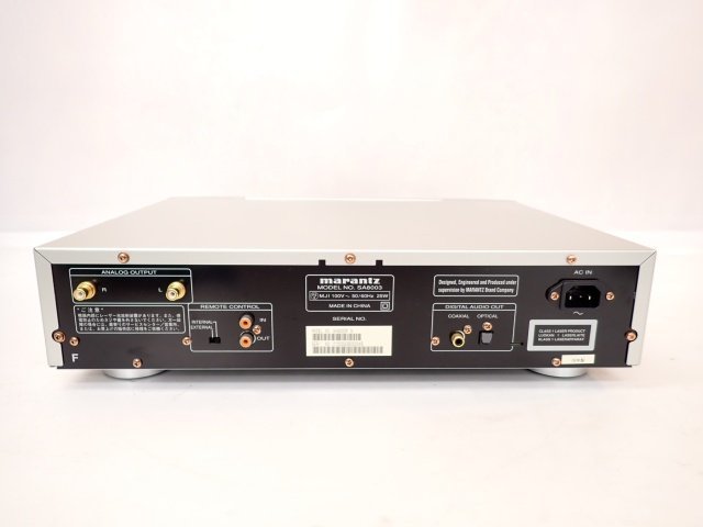 marantz マランツ SACD/CDプレーヤー SA8003 2008年製 リモコン付き □ 6C440-1_画像4