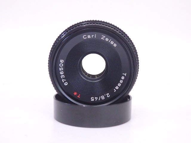 CONTAX/コンタックス パンケーキレンズ CarlZeiss Tessar 45mm F2.8 T* MMJ/ヤシカコンタックスマウント テッサー § 6C44D-23_画像3