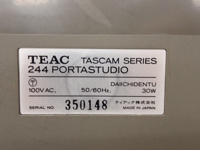 TEAC TASCAM ティアック タスカム マルチトラックレコーダー 244 PORTSTUDIO □ 6C5A5-2_画像5
