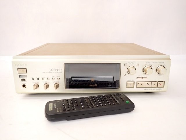 SONY ソニー MDデッキ/MDレコーダー MDS-JA333ES リモコン付き □ 6C580-10_画像1