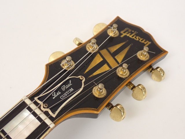 【弦張替済】 Gibson ギブソン Custom Shop Historic Collection Les Paul Custom Ebony 1997年製 レスポールカスタム □ 6C5B4-4_画像2
