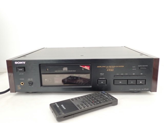 SONY CDプレーヤー CDP-X7ESD リモコン付 ソニー ▽ 6C557-1_画像1