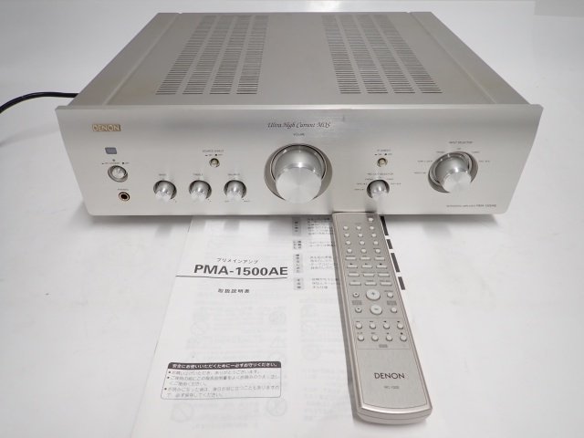 DENON PMA-1500AE デノン デンオン プリメインアンプ 動作品 リモコン/説明書付 ∬ 6C649-6_画像1