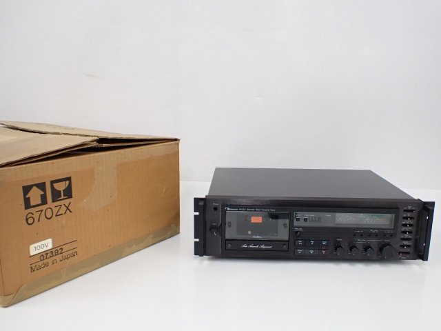 【録再可能・難あり】 Nakamichi ナカミチ ディスクリート3ヘッドシングルカセットデッキ 670ZX 元箱付き △ 6C609-3_画像1