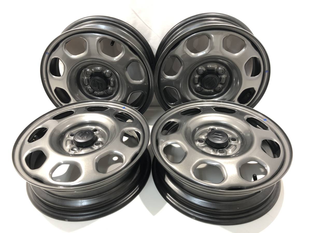 中古品 スズキ ハスラー スチールホイール 4本セット 15×4.5J 15インチ 車 カー用品 タイヤ_画像1