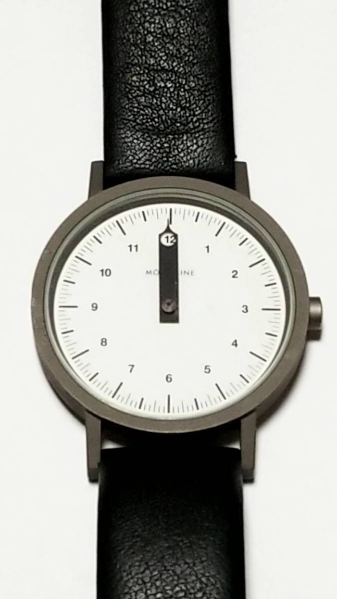  原文:MONDAINE モンディーン ワンハンドウォッチ 腕時計 革ベルト 白文字盤 1針時計 