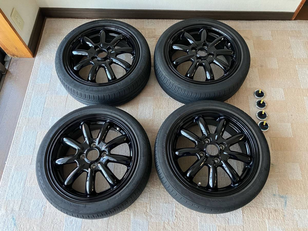 15インチ 5.5J +43 4H PCD100 タイヤ 165/50R15 軽自動車全般 アルミ