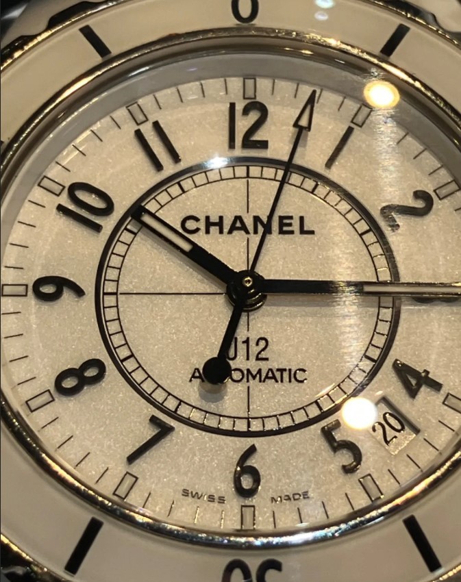 [ITEV5L2G8CT5]CHANEL Chanel J12 H0970 white AT self-winding watch men's wristwatch 