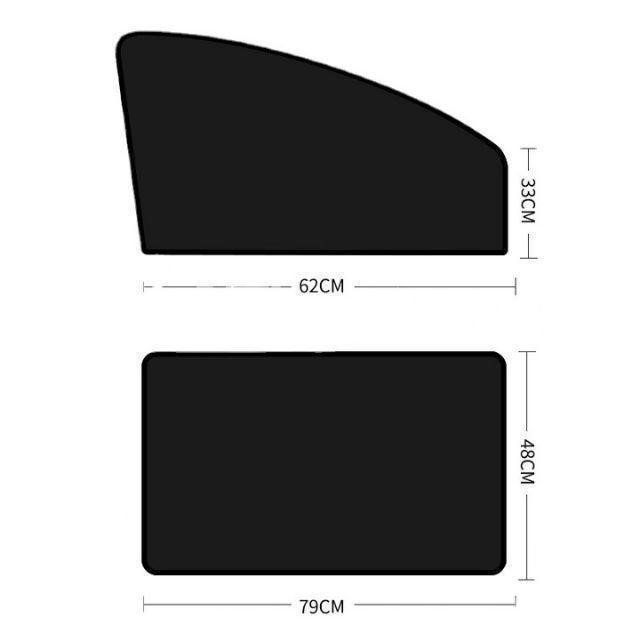 【送料無料、匿名配送】改良版 4枚セット 車中泊 磁石カーテン 車用網戸 ウインドーネット 遮光サンシェード_画像2