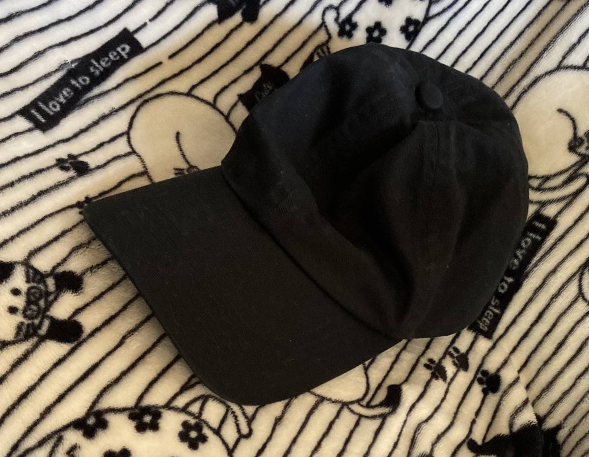 超シンプル!!スナップバックキャップ【GU ジーユー】ブラック黒カラー帽子CAP/フリーサイズ/男女OK/ユニセックス仕様_画像8
