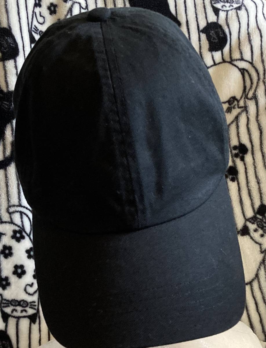 超シンプル!!スナップバックキャップ【GU ジーユー】ブラック黒カラー帽子CAP/フリーサイズ/男女OK/ユニセックス仕様_画像1