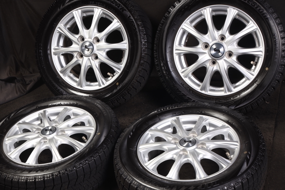 ★新品同様 155/65R13 ブリヂストン VRX 2019年 4本SET オプティネイキッドライフミラムーヴモコルークスAZワゴンREKワゴンMRワゴンアルト_画像1