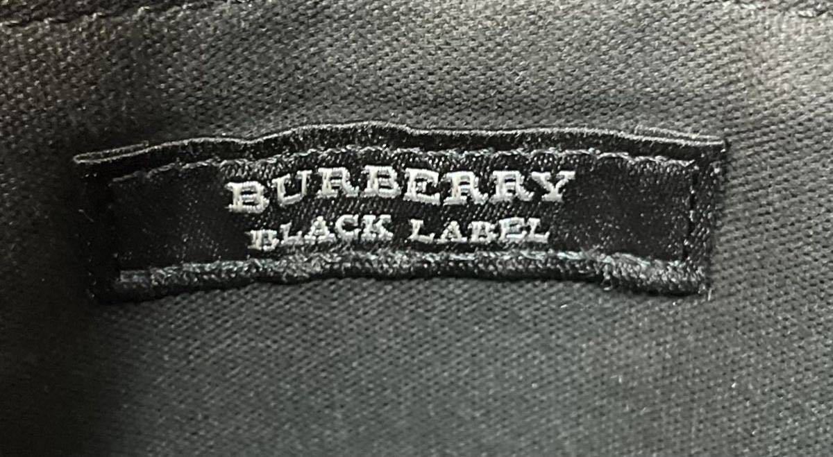 「1円」BURBERRY BLACK LABEL バーバリーブラックレーベル　トートバッグ　縦型　レザー　A4サイズ収納可能　ブラック　肩掛け_画像8