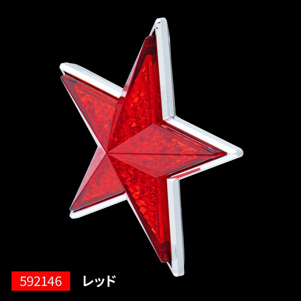  reflector star type red ( red ) both sides tape fixation type reflector 