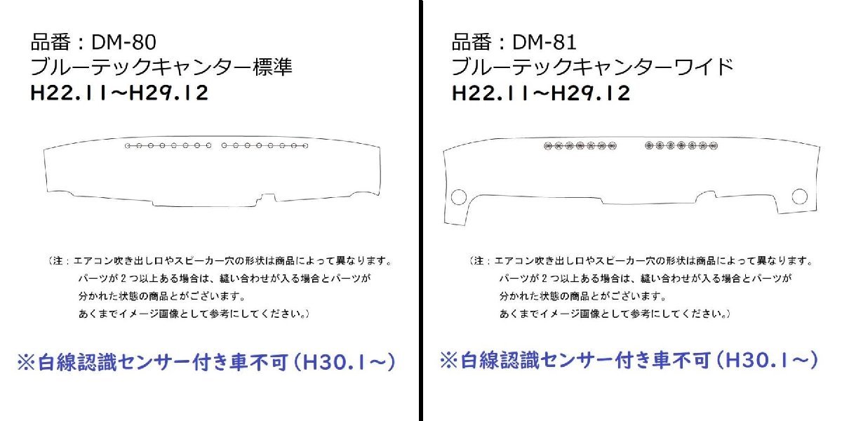 キルトダッシュマット　蒼星（アース）　ネイビー（紺）　丸リング無し　ふそう　キャンター　H14.6～　【納期約1ヵ月】_画像7