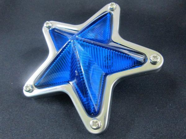 星型マーカーランプ　100mmφ　ブルー（青）　24Ｖ5Wマクラ球付_画像3