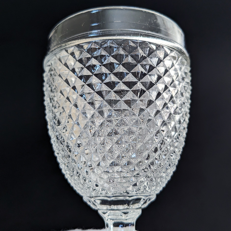 ◆オールドバカラ ディアマン 大サイズ 15cm グラス ダイヤモンド フランス アンティーク クリスタル　GG_画像8