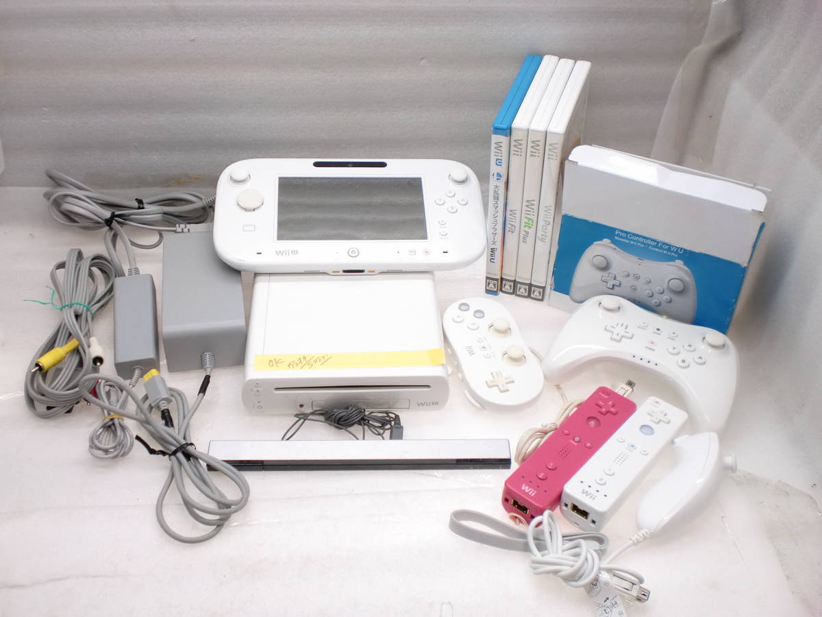 2311012 WiiU本体(32GB)大乱闘スマッシュブラザーズU Wiiソフト遊べます 現状品