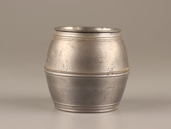中国古玩 唐物 煎茶道具 古錫造 建水 こぼし 在印 時代物 極上品 初だし品 C3088_画像5